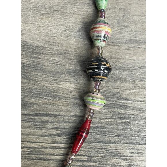 VINTAGE BEAD FOR LIFE MADE IN UGANDA Very Unique Hippy Gypsy - Picture 7 of 7